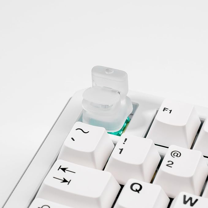 Artisan Toilet Keycap, Transparent Resin, 1U Size, RGB Backlit Compatible, Removable Cover Design for MX Mechanical Keyboard Switches, Gaming