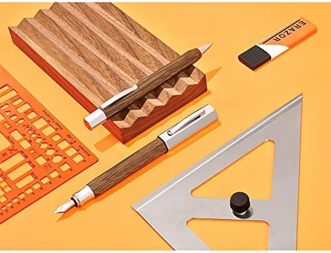Faber-Castell Ondoro Fountain Pen, Smoked Oak Wood - Fine