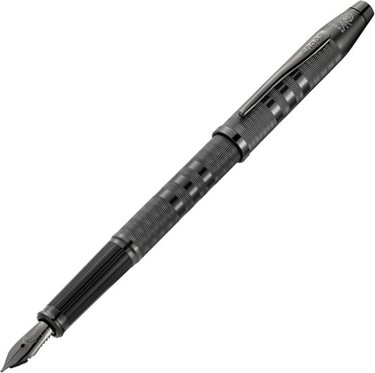Cross Century II Midnight Black Fine Nib Fountain Pen - Professional Pen for Everyday Use - Smooth Writing - Comfortable Grip - Black Ink - Durable Construction - Includes Gift Box