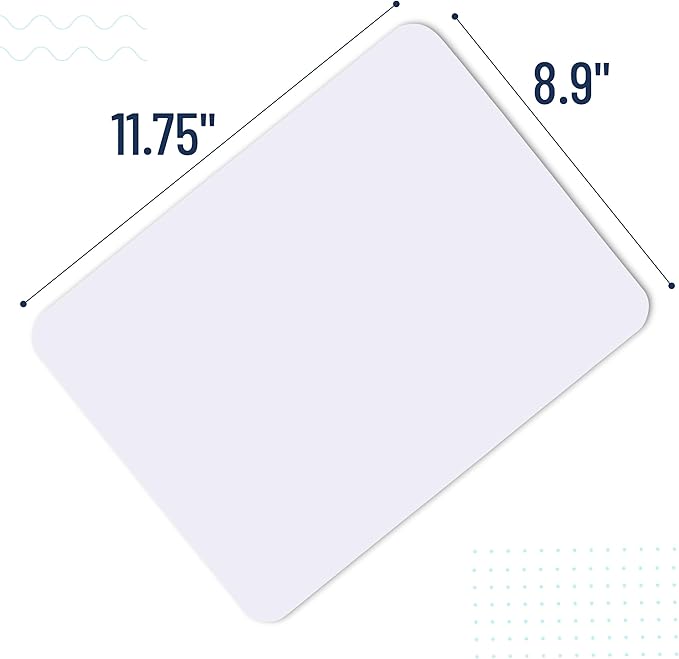 Mr. Pen- Small Dry Erase Lapboard, 9x12 Inches, 3 Markers | Double Sided Mini Dry Erase Board for Kids, Small Whiteboard Portable for Kids, Students and Classroom Use