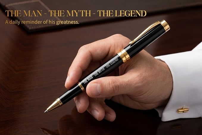 Onebttl Personalized Birthday Gifts for Men Who Have Everything, Travel Tumbler for Him, Custom Notebook, Luxury Pen, Unique Birthday Gift Set, July