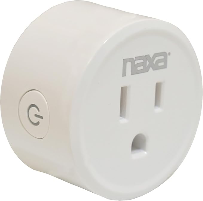 NAXA Electronics Nsh-1000 Wi-Fi Smart Plug, Compatible with Smart Life, Amazon Alexa, Google Home, and Ifttt