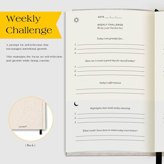 The Original Gratitude Journal - Daily Gratitude Practice with Inspiring Prompts & Quotes for Mindfulness, Reflection & Personal Growth 2026 - Wellness Journal for Men & Women
