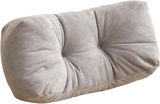 Back Pillow for Chair, Lumbar Support Pillow for Office Chair Lower Back Pain Relief Soft Cushion Car Bed Couch Sitting High Elasticity (Gray, 35cm*16cm*20cm)