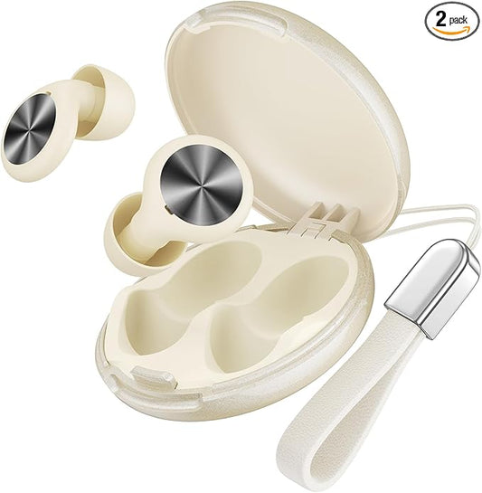Ear Plugs for Sleeping Noise Cancelling, Soft for Concert, 20~30dB Reusable for Noise Reduction with 8 Ear Tips, Silicone Hearing Protection Earplugs for Sleep, Work