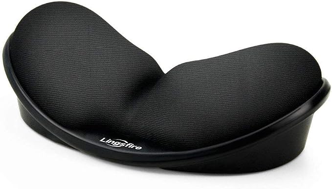 Memory Foam Mouse Wrist Rest Keyboard Wrist Rest Pad Anti-Skid Mousepad Support Wrist Rest Mat for Office Computer Laptop Mac- Durable Comfortable Lightweight Easy Typing(5.1 * 2.8" Black)