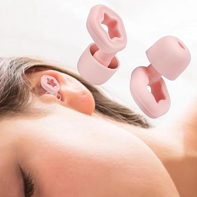 Ear Plugs for Sleeping Noise Cancelling,3 Pairs Reusable Hearing Protection Soft Silicone Ear Plugs for Noise Reduction,Sleep Ear Plugs for Travel Snoring Work Focus Concerts