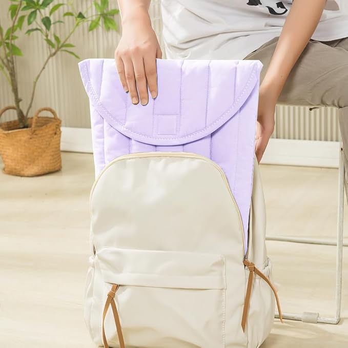 Puffy Laptop Sleeve 13-14 Inch Purple, Protective Carrying Case for Men and Women, Cute Case Bag Compatible with 13 Inch and 14 Inch Laptops, for MacBook Air M2 M1, Asus/Dell Xps/Lenovo in Cover