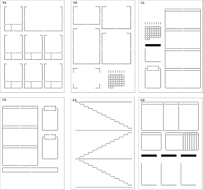 Speedy Spreads Journal Stencils (Weekly Layouts #2) - x6 Stencils for A5 Bullet Dot Grid Journal Notebook, Save Time on Full-Page Layouts, DIY Planner Templates for Productivity by Sunny Streak