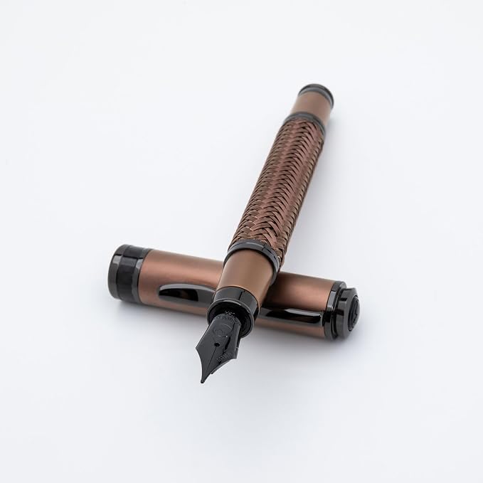 Monteverde Innova Formula M Fountain Pen, Bronze - Fine Nib, Luxury Pen with PVD Coating, Refillable, JoWo Stainless Steel Nib, Premium Gift Box