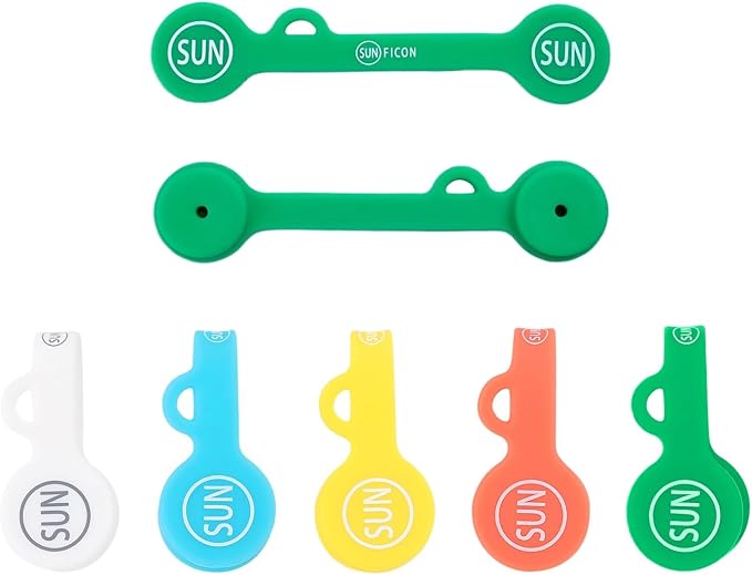 Cable Cord Organizer Magnetic Cord Organizer Twist Ties Magnet Clips Cord Wrap Keepers For Charging Cord Headphone Cord Holder Silicone Cable Strap Appliance Fridge Bookmark Whiteboard Keychain 10PACK