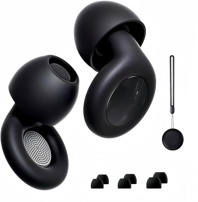 Ear Plugs for Sleeping Noise Cancelling Silicone Earplugs with 8 Ear Cap Carry Case Hear Protection Comfy Reusable for Snoring Sensitive Travel Work Study Focus Loud Concerts Events DJs Hunt Shoot