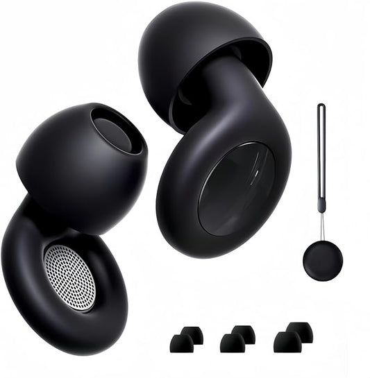 Ear Plugs for Sleeping Noise Cancelling Silicone Earplugs with 8 Ear Cap Carry Case Hear Protection Comfy Reusable for Snoring Sensitive Travel Work Study Focus Loud Concerts Events DJs Hunt Shoot