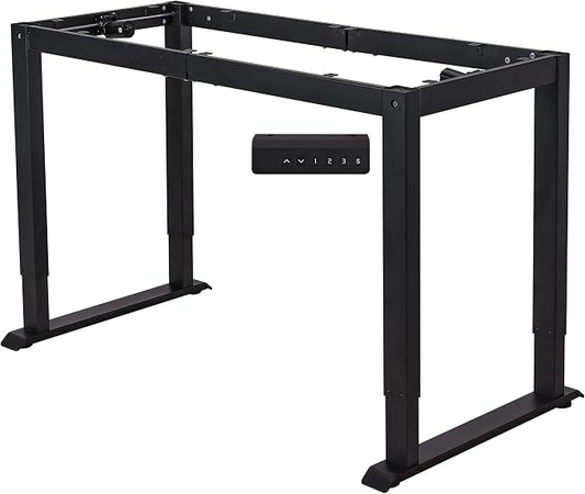 Fromann Electric Standing Desk Frame, 4-Leg Dual Motor Adjustable Standing Desk Legs for Max 70'' x 29.5'' Desktop,Heavy Duty 220lb Load Capacity for Home Office, Frame Only