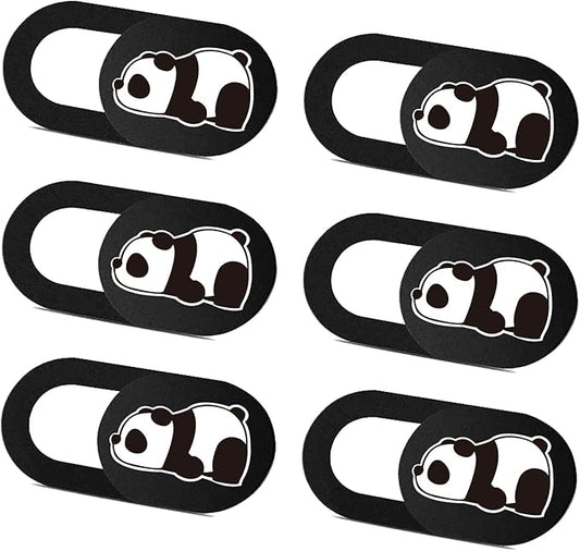 SIREG Webcam Cover Slide Ultra Thin - Cute Panda Web Camera Cover fits Laptop,Tablet,Computer, Smartphone, Protect Your Privacy and Security,Strong Adhesive