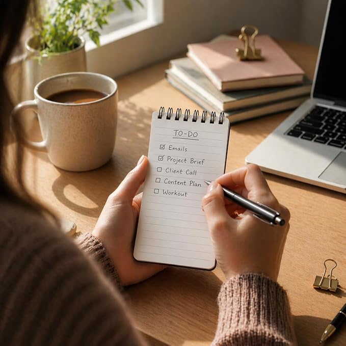 Aesthetic Pocket Notebooks Set of 8 – Small 3x5 Spiral Notepads with Lined Pages, Mini Memo Pads for Daily Notes, To-Do Lists, Office, School & Travel, Cute Portable Notebooks for Staying Organized