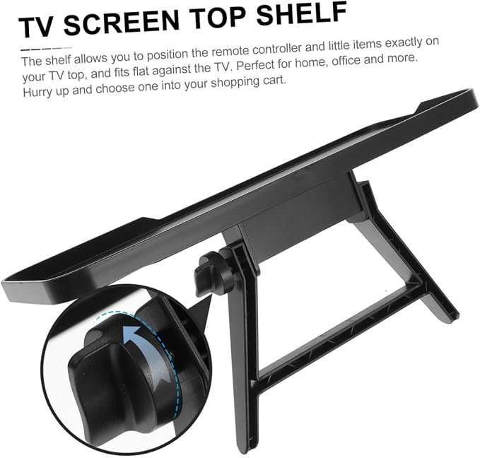 PRETYZOOM Monitor Shelf Tv Hanger Creative Office Storage Bracket Desk Stand Strong Load Capacity