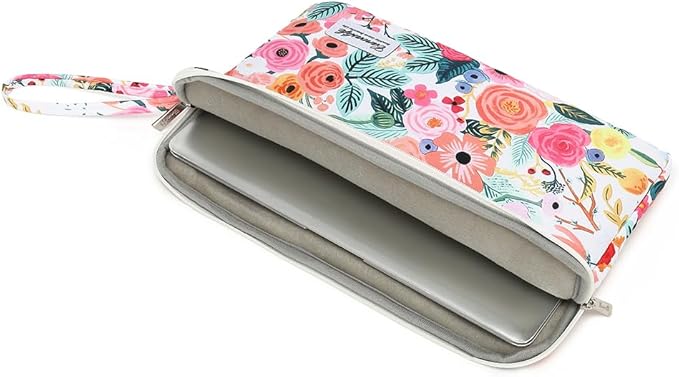 15.6-inch Notebook case, Waterproof and Shockproof Protective Computer case, can be Used to Cover Shopping cart Cases. The Notebook is Compatible with Lenovo, ASUS and HP (New Garden Roses)