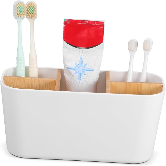 STOBOK Desktop Organizer Caddy Modern Plastic Pen Holder for Desk Aesthetic Tabletop Storage Versatile Office Supplies Easy Maintenance Detachable Design