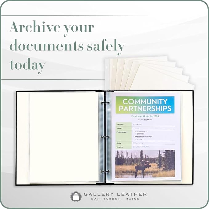 Gallery Leather Bulk Presentation Pages (50 Sheets) - 8.5" x 11"