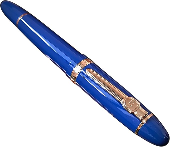 JH159 Rollerball and Ballpoint Pens (Blue+Gold Clip)
