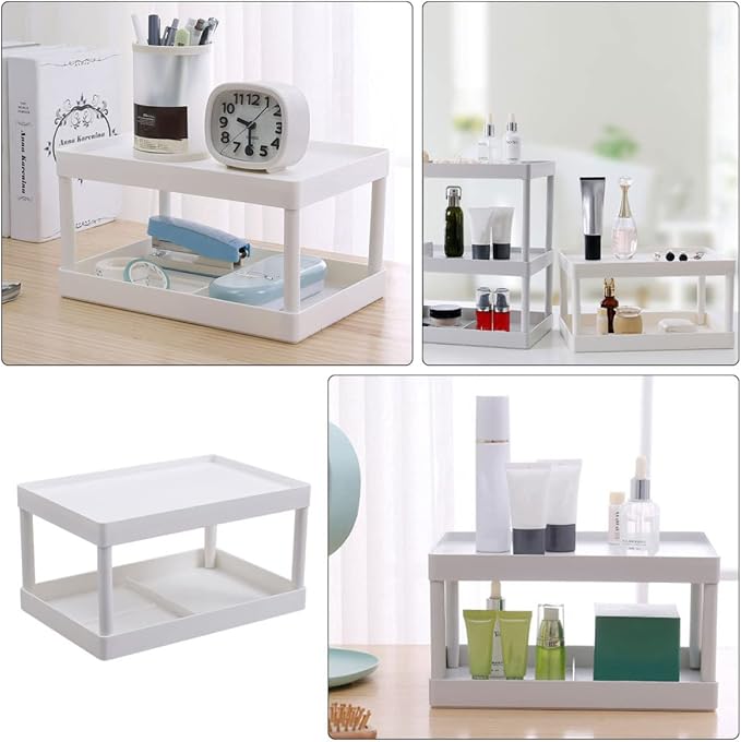 Desktop Organizer Drawers Binder Storage Rack Office Supplies Storage Shelf Modern Stylish Desk Organizer