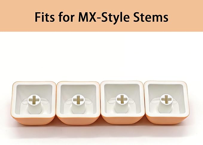 Artisan Keycaps, 4 Keys Cute Cat Custom Cover Caps for MX Mechanical Keyboard, Resin Handmade 1U Replacement for Esc Del Arrow Key (Orange Cat Set)