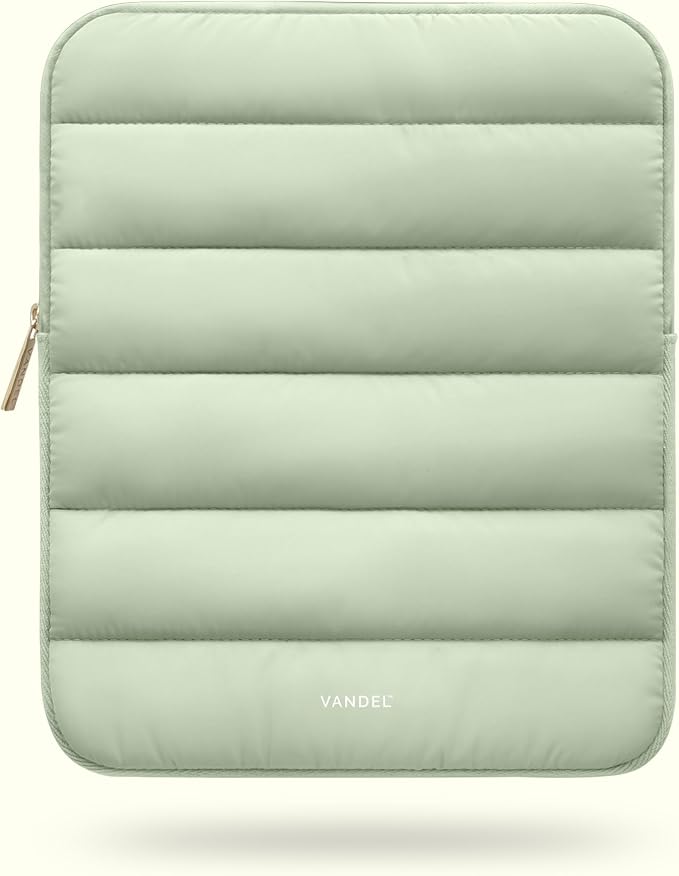 Vandel - The Original Puffy iPad Sleeve 9-11 Inch Tablet Sleeve, Green i Pad Case for Women and Men, Cute iPad Air Pouch, 9 10 Inch, 11 Inch Bag