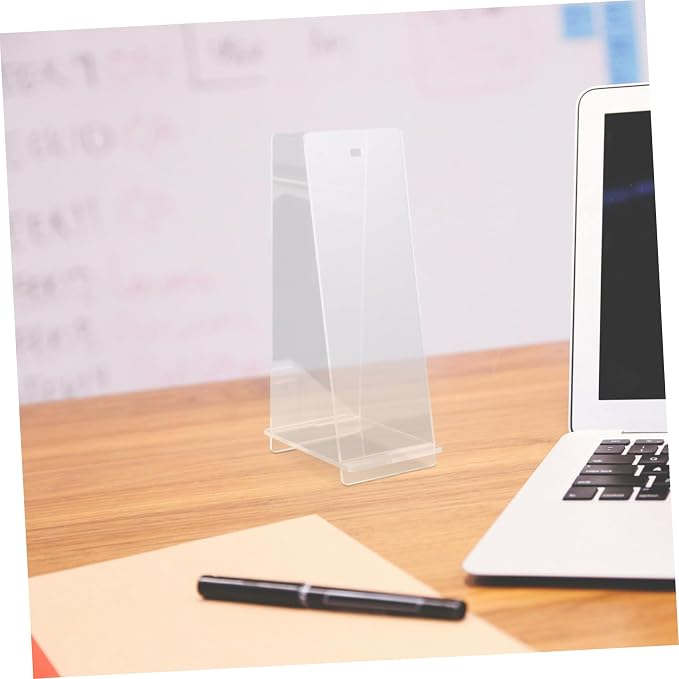 Generic Acrylic Desk Calendar Holder Minimalist Display Rack for Office and Home Sturdy Flip Calendar Stand for Stylish Organization for Kitchen and Shops