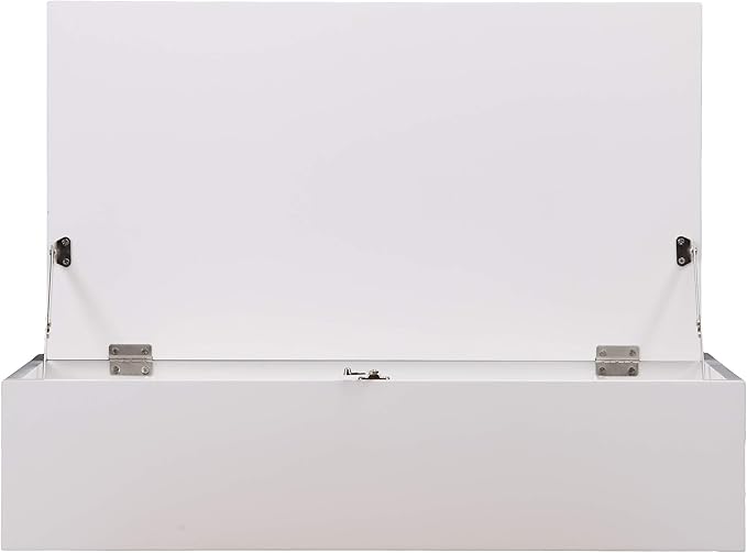 SEI Furniture Willingham Wall Mount Folding Desk, White