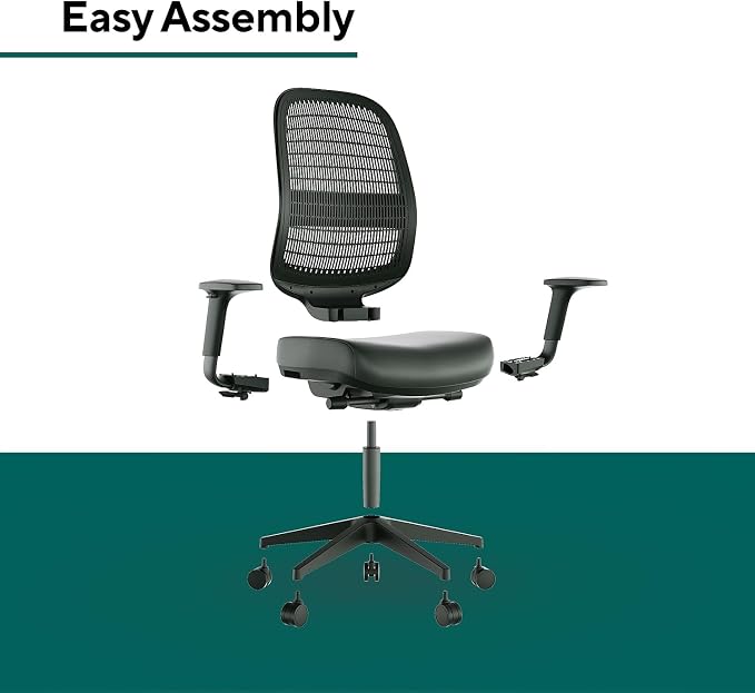 Workplace 2.0 Ergonomic Task Chair, Polyurethane, Black