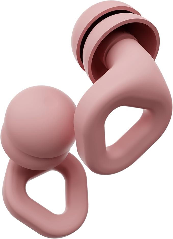 Zenz Unwind Pro Ear Plugs for Sleeping Noise Reduction – Soft Silicone Reusable Earplugs for Sleep, Focus & Work – 35dB Noise Reduction with Storage Case – XS/S/M/L Eartips (Mystic Pink, One Size)