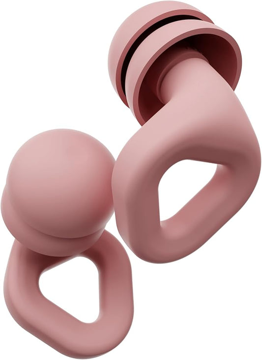 Zenz Unwind Pro Ear Plugs for Sleeping Noise Reduction – Soft Silicone Reusable Earplugs for Sleep, Focus & Work – 35dB Noise Reduction with Storage Case – XS/S/M/L Eartips (Mystic Pink, One Size)
