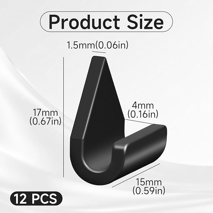 12 Pcs Car Cable Clips for Vehicle Interior | Easy Installation|Neat Cable Organization|Suitable for Chargers Dash Cams|Vehicle Interior Use