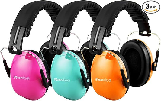 MelonArt Kids Ear Protection Ear Muffs Noise Cancelling Headphones for Kid Toddler Adult Autism Sensory, 27dB Noise Reduction Earmuffs Hearing Safety for Shooting Monster Truck Concert Fireworks