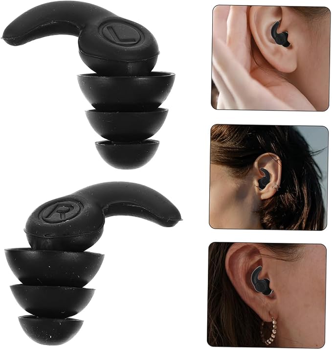 Silicone Noise Reduction Waterproof Studying Concerts 2 Pairs Sound Insulation