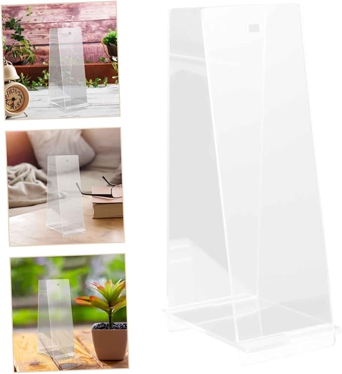 Stylish Acrylic Flip Calendar Rack Multi Functional Desk Calendar Holder for Office Home Decor Stable Structure Smooth Surface Design for Seamless Display