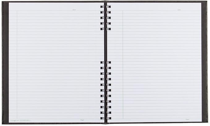 Blueline EcoLogix 100% Recycled NotePro Notebook, Black, 11 x 8.5 inches, 200 Pages (A10200E.BLK)