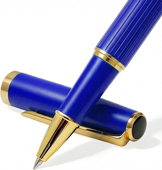 Rollerball Pen Smooth Writing Ball Point Pens with Schmidt Refills, Luxury Metal Journal Pen Gift Box Set for teacher classmate graduation、pen for journaling Nice Fancy Luxury