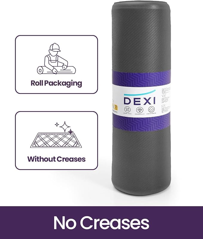 DEXI Kitchen Mat Cushioned Anti Fatigue, Extra Thick Comfort Standing Floor Mats Waterproof, Memory Foam Antifatigue Runner Rug for Desk Office, Sink, Laundry, 48x20, Grey
