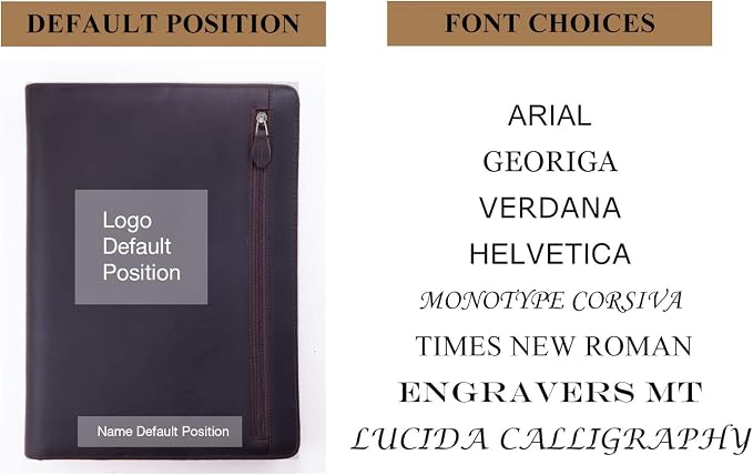 Personalized Leather Portfolio Padfolio for Men, Engraved Gifts for Father's Day for Husband from Wife, Customized Leather Gifts Present for Son/Dad, for Birthday, Dark Brown