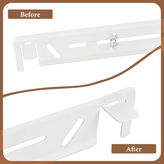 4 Pack Adjustable File Cabinet Rails, Metal Hanging File Folder Frame Cabinet Dividers Suitable for Cabinets with Drawer Thickness Less Than 0.71 Inches