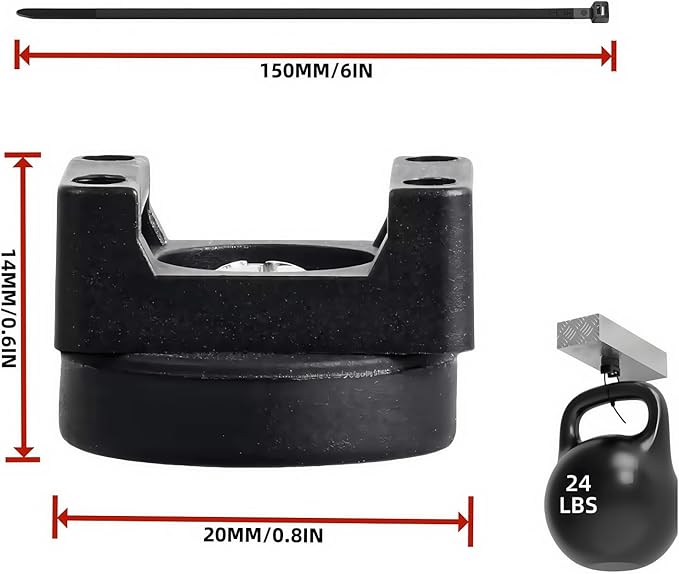 Heavy-Duty Magnetic Zip Tie Mounts,10Pcs Multipurpose Cable Holder with Nylon Cable Ties (50 Pieces) for Efficient Wire Management