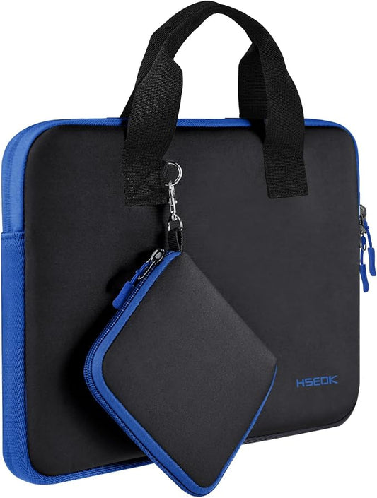 Hseok Laptop Sleeve 13.3-14 inch Case with Small Pouch, Neoprene Computer Bag Compatible with MacBook Neo/Pro 14 M5/M4/M3/M2/M1, Mac Air/Pro 13.3, XPS 14 and Most 13-14 inch Notebooks,B01K03
