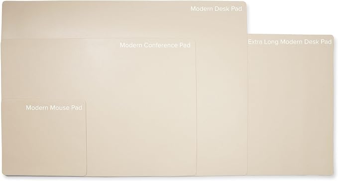 Premium Dove Full Grain Leather Desk Pad – Modern Desk Mat for Home Office or Workspace – Water & Scratch Resistant, Slim Portable Design with Microsuede Lining