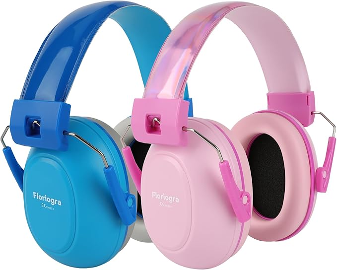 2 Pack Noise Cancelling Headphones for Kids, Kids Ear Protection 28dB SNR Noise Reduction Ear Muffs for Children/Toddler,Noise Cancelling Hearing Protection For Fireworks/Monster Truck