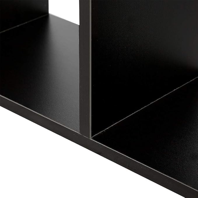 Hossejoy Desk Shelf, Adjustable Desktop Storage Organizer, Wood Display Shelf Rack, Office Supplies Desk Organizer, Black