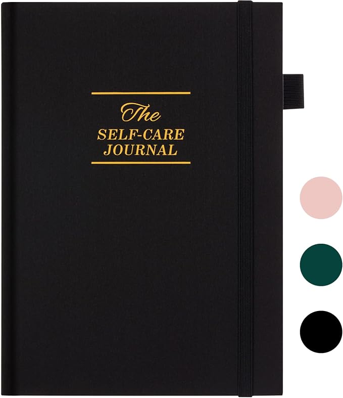 5 MINUTES A DAY Self-Care Journal, Wellness & Daily Reflection Notebook – Mental Health & Anxiety Guided Journal for Men – Self Care Planner, ADHD Planner with Mood Tracker – A5 Size (Black)