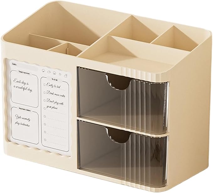 Sturdy Stationery Tray Multi Layer Design for Neatly Arranging Pens Clips and Small Items Minimalist Desk Planner