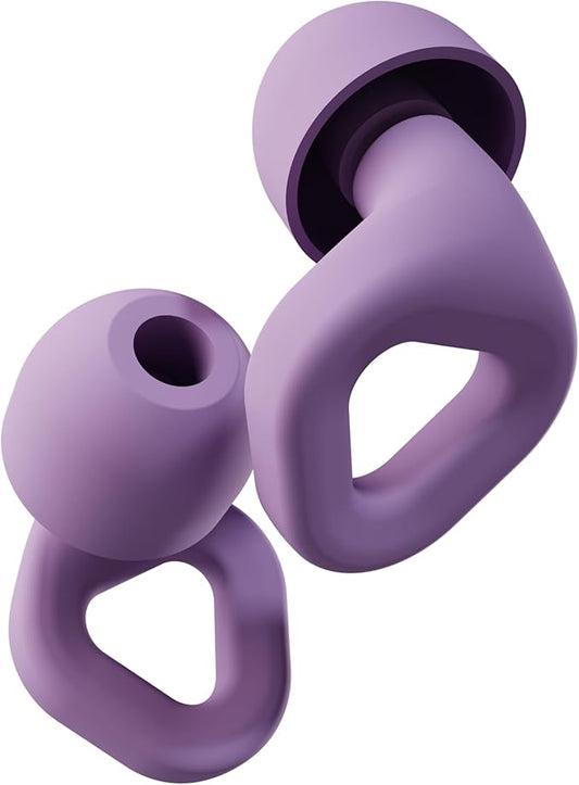 Zenz Unwind Ear Plugs for Sleeping Noise Reduction – Soft Silicone Reusable Earplugs for Sleep, Focus & Work – 28dB Noise Reduction with Storage Case – XS/S/M/L Eartips (Nebula Purple, One Size)